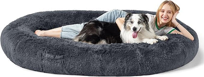 Bedsure Memory Foam Human Dog Bed 72"x48"x12" Calming