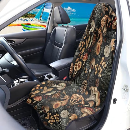 Yewattles Mushroom Pattern Non-Slip Bucket Towel Seat Cover