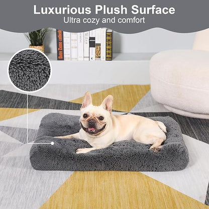 Plush Dog Crate Bed 29"x21")