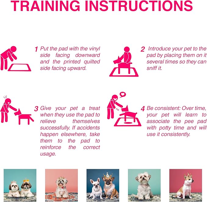 Washable Pee Pads for Dogs 100% Waterproof,