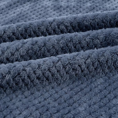 Dog Blanket or Cat Blanket or Pet Blanket (L/40" x 48", Blue)