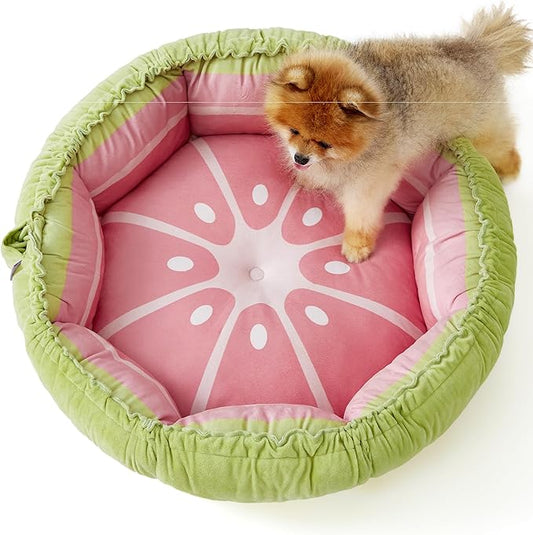 Lesure Dog beds for Small Dogs 25x25x8 Inches