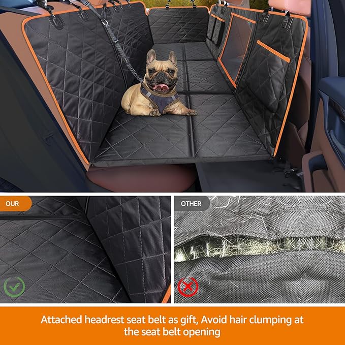 iBuddy Dog Back Seat Extender Hard Bottom Dog 400LB Protect