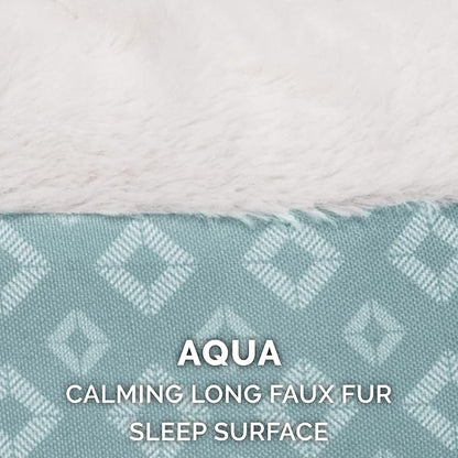 Furhaven 23" Round Donut Dog Bed for Indoor Cats & Small Dogs 20 lbs