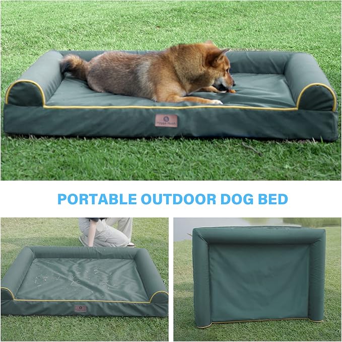 Hygge Hush 100% Waterproof Dog Bed Bottom(Grey,42"x30")