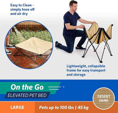 COOLAROO On the Go Cooling Elevated Dog Bed