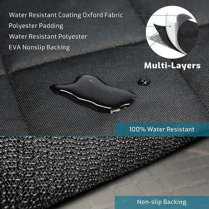 Veckle SUV Cargo Liner for Dogs Water Resistant Dog Trunk Cover with Side Flaps Nonslip Pet Cover