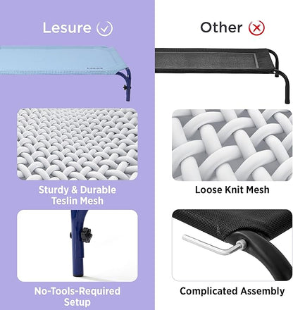 Lesure Elevated Raised Outdoor Dog Bed 41"