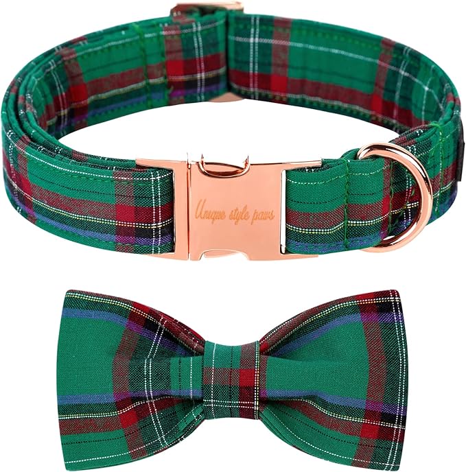 Unique style paws Dog Collar with Bow Tie
