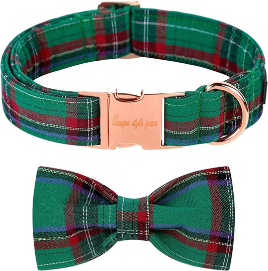 Unique style paws Dog Collar with Bow Tie
