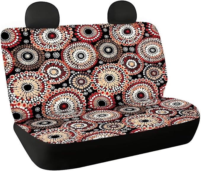 AFPANQZ Mandala Car Rear Seat Covers Set Universal