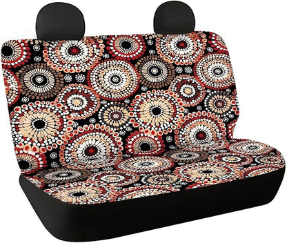 AFPANQZ Mandala Car Rear Seat Covers Set Universal
