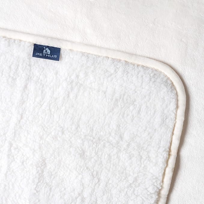 PETHUR Waterproof Dog Blankets for Medium Dogs 29"x40", Beige