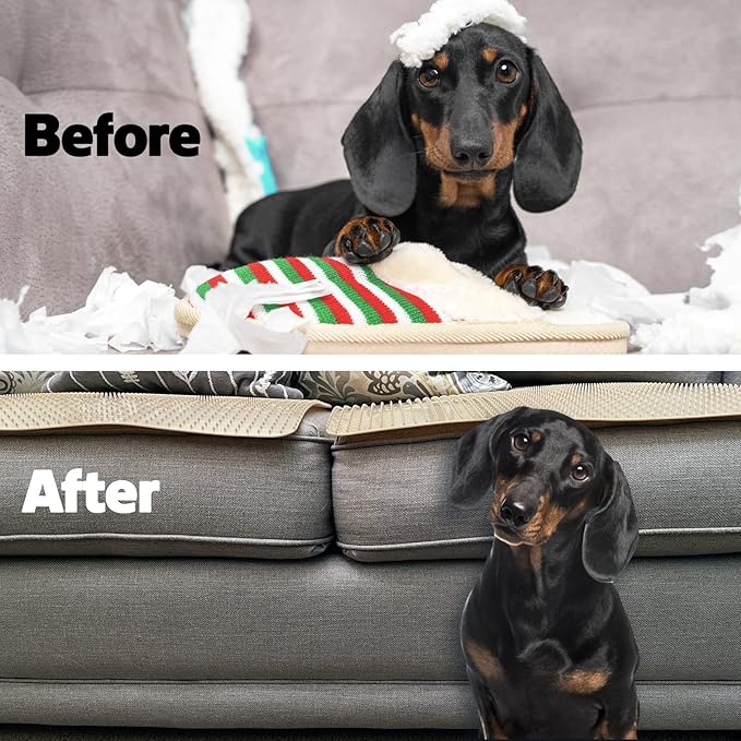 RESILIA Furniture Protector Pet Deterrent Tiles 21 Inches 19 Inches, 4 Pack