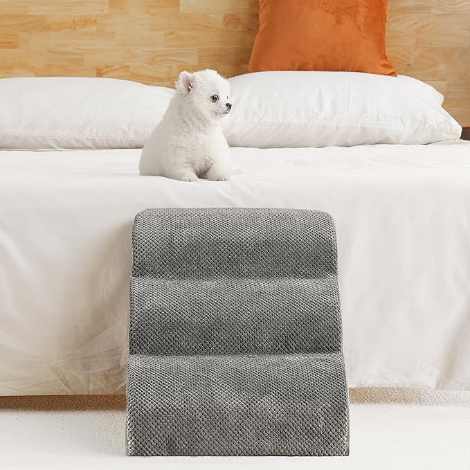 Romrol Dog Stairs Ramp for Beds Couches 3-Tiers