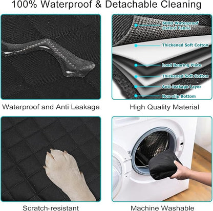 GJEASE Back Seat Extender for Dogs 200lbs,Hammock Travel