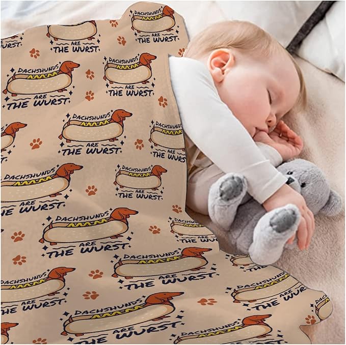 Dachshund Dog Blankets Puppy Blanket 30x40 in