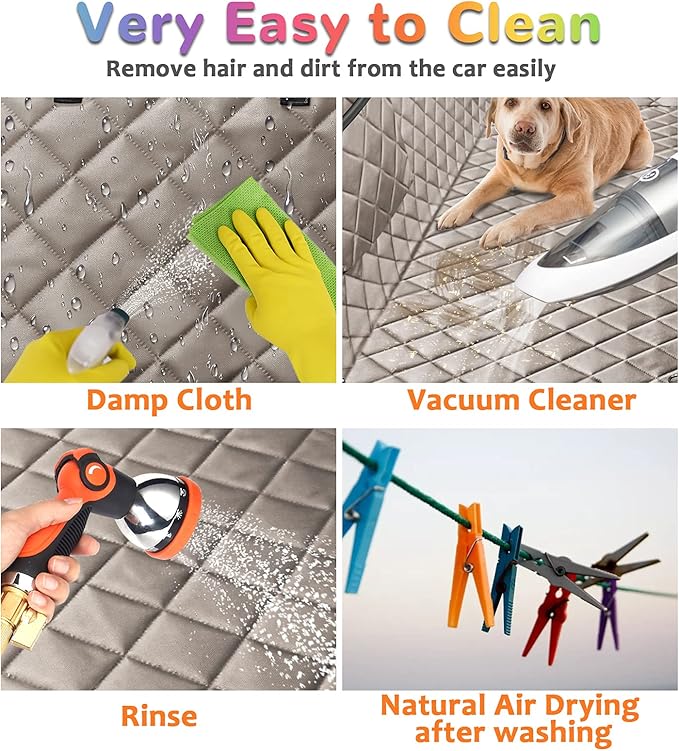 URPOWER Car Seat Cover for Pets 100% Waterproof 600D Heavy