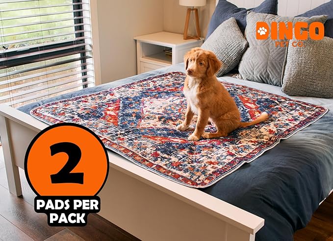 Dingo Pet Co. Washable Pee/Whelping Pad for Dogs 48" x 48" 2