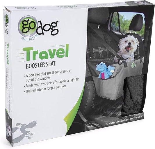 goDog Travel Raised Booster Pet Car Seat