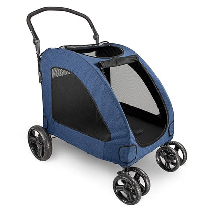 IREENUO 4 Wheels Dog Stroller for Large Pet Jogger Stroller for 2 Dogs 110 lbs