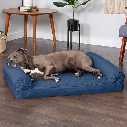 Furhaven Orthopedic Dog Bed for Large/Medium Dogs w/ Removable Bolsters & Washable Cover 55 lbs