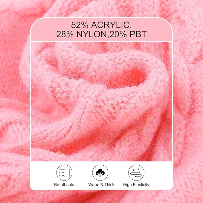 BEAUTYZOO Small Dog Sweater, Dog Sweatshirt Pullover Cable Knitwear, Classic Turtleneck Thick Cold Weather Dog Clothes for Small Medium Dogs Puppy Girl Boys Chihuahua, Bulldog, Dachshund, Pug, Yorkie