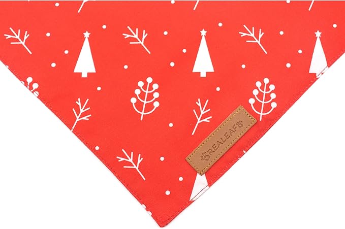Realeaf Christmas Dog Bandanas 2 Pack