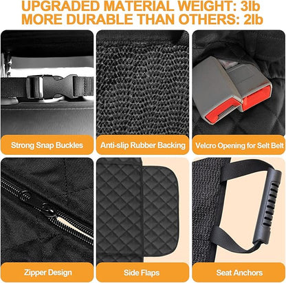 Dog Car Seat Cover 4-Layer Protection 1 Elastic SUVs(46.5" Lx53