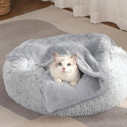 Dog Blanket, Puppy Blanket for Small Dogs, Cat Blanket Puppy Essentials Fluffy Premium Soft Warm Bed Blanket, Suitable for Outdoor/Car/Pet Crate/Air Box/Cat Bag, Gray (35 x 25Inch)