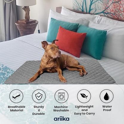 ariika Waterproof Dog Sofa Mat - Durable, Scratch-Resistant - Eco-Friendly Polyester & Cotton Mix, Odor-Free, Ideal for All Breeds - Dog Bed Protector for Sofa, Couch, Floor, Car Seats and Bed