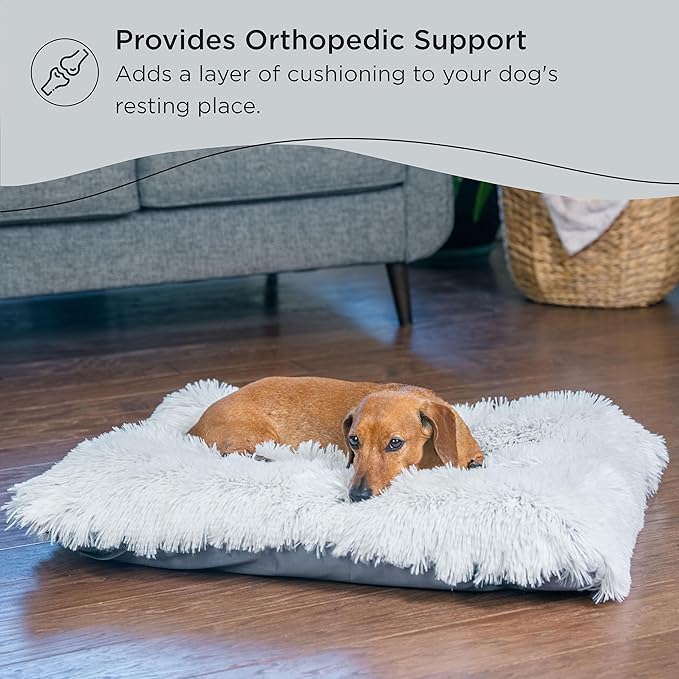 Best Friends by Sheri 4-in-1 Orthopedic Nap Mat Shag Dog Mat for Elevated Dog Beds and Dog Crates 22x28