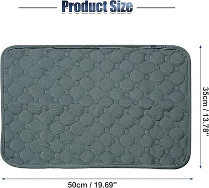 X AUTOHAUX Dog Seat Cover Reuse Car Seat 50x35cm Grayblue