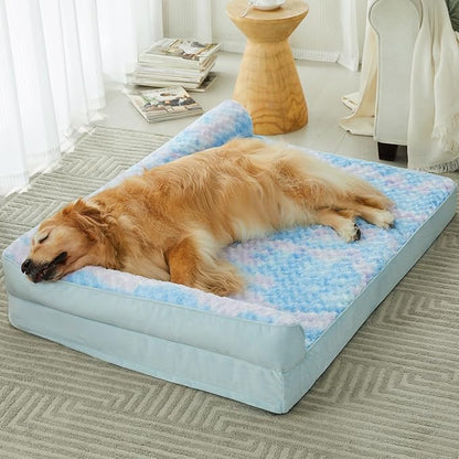 BFPETHOME Orthopedic Dog Beds for Large Dogs-Waterproof Sofa Dog Bed with Removable Washable Cover