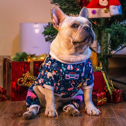 CuteBone Dog Pajamas Christmas Clothes Pjs for Small P108XL