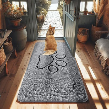 smiry Dog Door Mat for Muddy Paws (48x28 Inches,