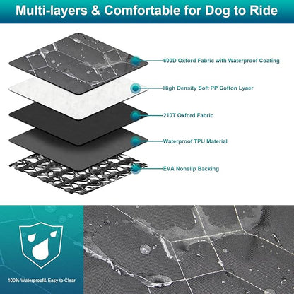 SZHLUX Dog Car Seat Cover 600D Heavy