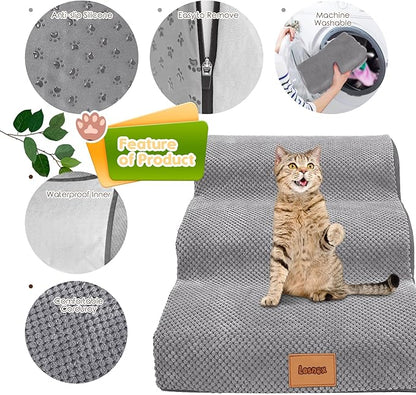 Foam Dog Stairs/Steps 3 Tiers 15.7" H