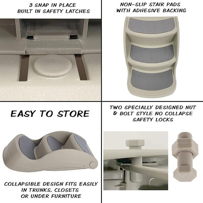 Pet Stairs 3-Step Design