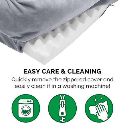 Furhaven Orthopedic Dog Bed for Medium/Small Dogs w/ Removable Bolsters & Washable Cover 35 lbs