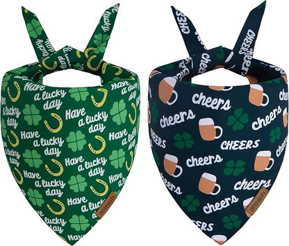 St. Patrick's Day Dog Bandana 2 Pack