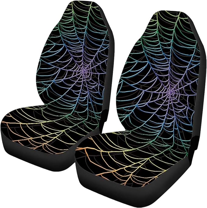 Cobweb Vehicle Seat Covers Set Bucket Seat Covers 4pcs Auto