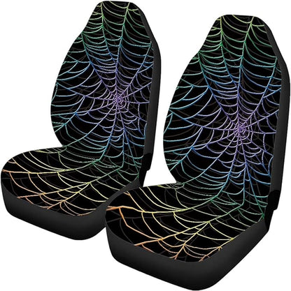 Cobweb Vehicle Seat Covers Set Bucket Seat Covers 4pcs Auto