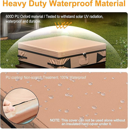 Hot Tub Cover 600D Hot (95 x 95 x 20 inch,