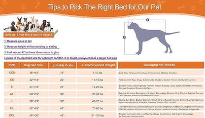 POCBLUE Deluxe Washable Dog Bed for Medium Dogs Dog Crate Mat 30 inch Comfy Fluffy Kennel Pad Anti-Slip for Dogs Up to 40 lbs 30" x 19", Pink