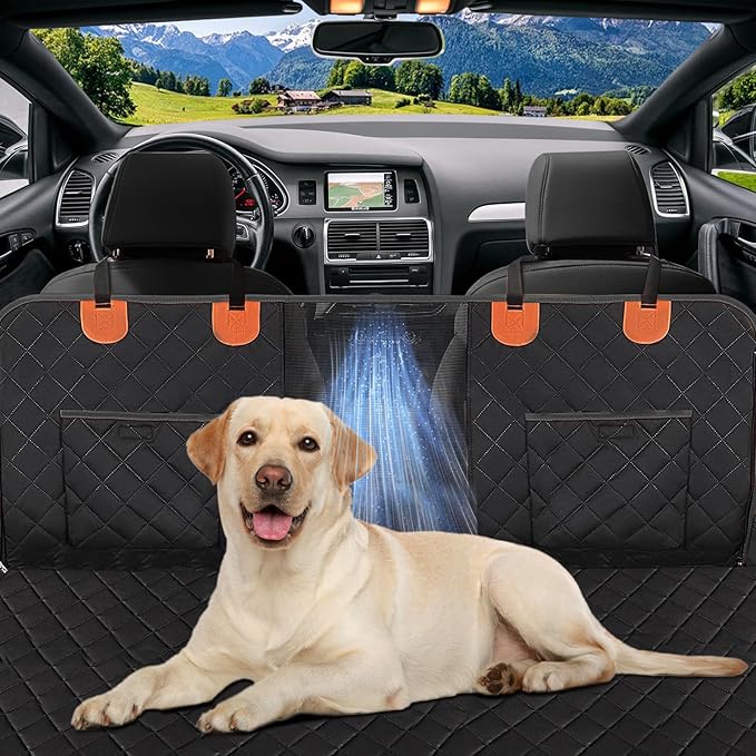 Back Seat Extender for Dogs-Large Space 3 Pcs