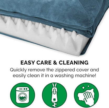 Furhaven Orthopedic Dog Bed for Large Dogs w/ Removable Bolsters & Washable Cover 95 lbs