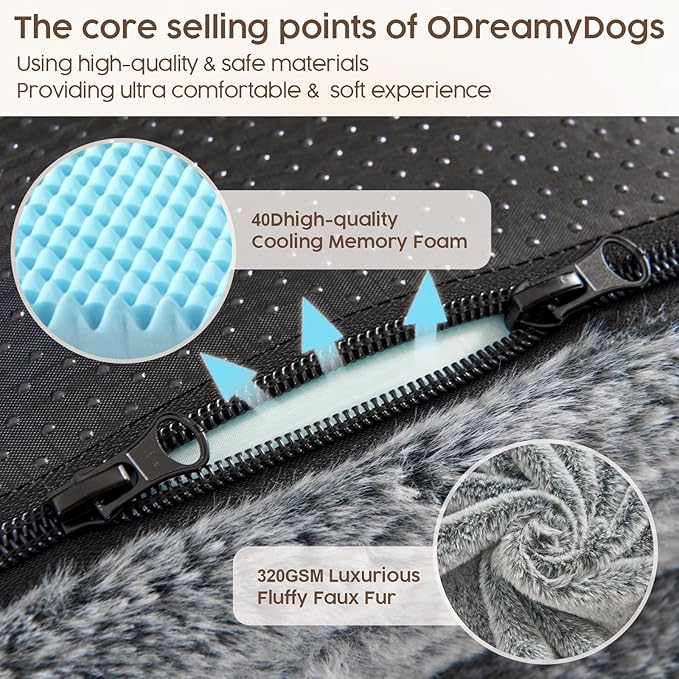 Human Dog Bed for Adult 320 GSM 40D Orthopedic