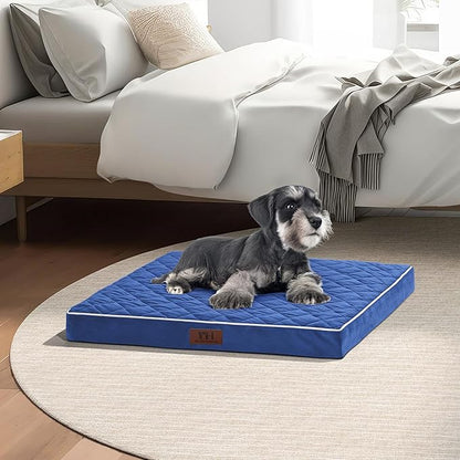 Orthopedic Dog Beds for Small Dogs with Removable Washable Cover 22 inch,Navy