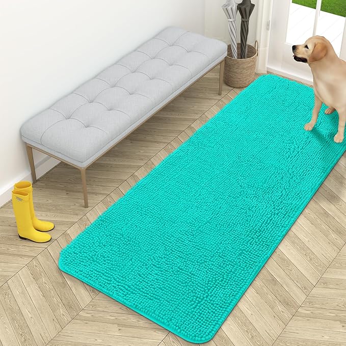 OLANLY Dog Door Mat for Muddy Paws 59x24